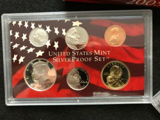 2005 US SILVER 11 Coin Proof Set,  OGP & 2