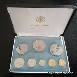 1974 Coinage Of Belize Proof Coin Set Combined Available Coinsofcanada