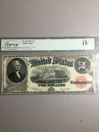 1917 $2.  00 Legal Tender