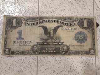 U.  S.  - Series Of 1899 $1.  00 Silver Certificate (black Eagle)