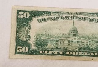 West Point Coins 1934 $50 Federal Reserve Note,  D,  Dallas 6