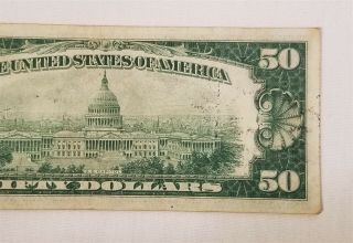 West Point Coins 1934 $50 Federal Reserve Note,  D,  Dallas 7