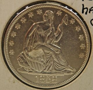 1858 - O SEATED LIBERTY HALF DOLLAR – UNCIRCULATED 2