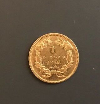 1856 Gold Dollar Slant 5 2