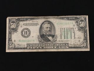 1934 $50 Federal Reserve Note Saint Louis