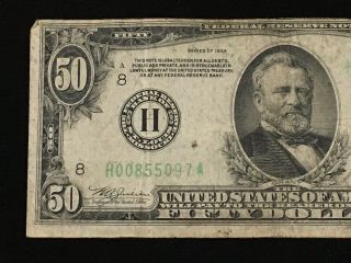 1934 $50 Federal Reserve Note Saint Louis 2