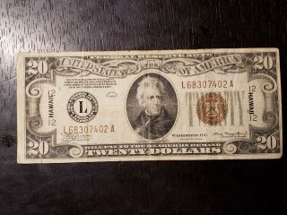 Series Of 1934 $20 Hawaii Federal Reserve Note - Us Coins