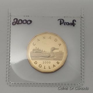 2000 Canada $1 Loon Dollar Coin - Proof Uncirculated Heavy Cameo Coinsofcanada