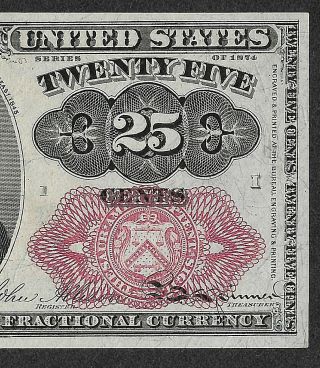 FR 1309 FIFTH ISSUE TWENTY FIVE Cent Fractional Note CU,  HARD TO IMPROVE ON. 4