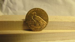 1914 D US $2 - 1/2 $2.  50 Indian Head Quarter Eagle Gold Coin Ungraded No Res M14 2