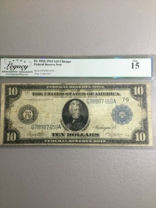 1914 $10.  00 Frn