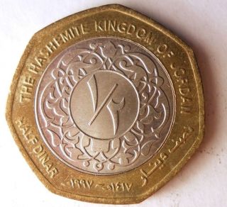 1997 Jordan 1/2 Dinar - Scarce Collectible Coin - - Middle East Bin 2