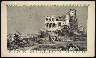 Pfalz / Speyer 1923 1 Million Mark Inflation Notgeld German Banknote