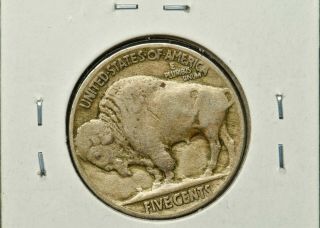 1920 P Buffalo Nickel Vf - Error: Rotated Reverse Die