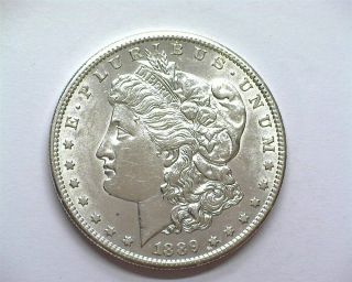 1889 - S Morgan Silver Dollar Near Gem Uncirculated Better Date Blast White