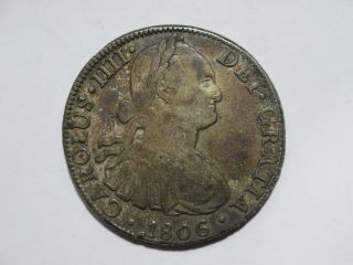 Mexico 1806 Mo Th 8 Reales Low Grade Silver World Coin ✮cheap✮