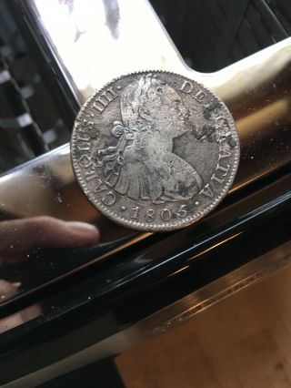 1806 Carolus Iiii Dei Gratia 8 Reales - Hispanic Silver Coin