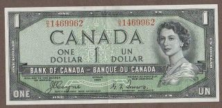 1954 Canada 1 Dollar Note