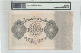 Germany,  Reichsbanknote 1922 P - 71 PMG Choice UNC 64 EPQ 10,  000 Mark (Large - Size) 2