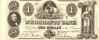 1852 Uncirculated Merchant 