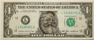 Santa Claus Dollar Bill