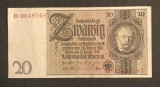Germany (weimar Republic) 20 Reichsmark,  1929,  P - 181b,  World Currency
