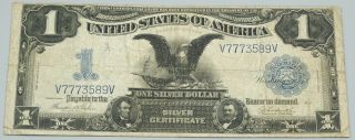 Series Of 1899 $1.  00 Silver Certificate Black Eagle Fr230 Bill 268