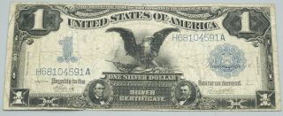 Series Of 1899 $1.  00 Dollar Black Eagle Silver Certificate Fr230 Bill 267