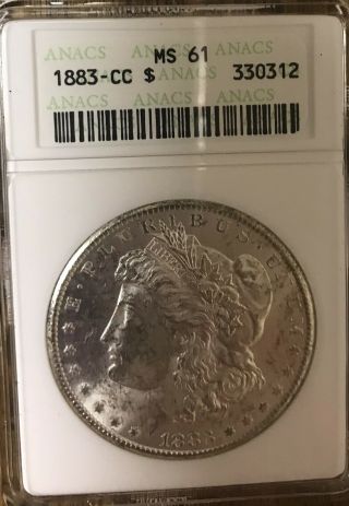 1883 Carson City Morgan Silver Dollar,  State 61