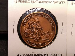 1987 Canada Quebec Numismatic society $2 Token set,  3 X Token (s) 5