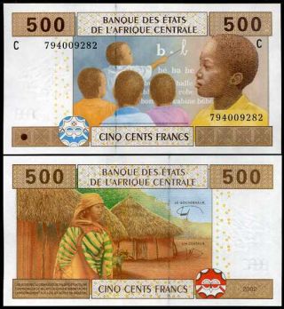 Central African State Chad 500 Francs 2002 / 2018 P 606 C Sign Unc