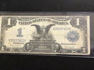 1899 Black Eagle $1.  00 One Dollar Silver Certificate