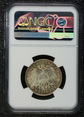 2 Mark 1913 - A NGC MS65,  German Empire Prussia 25 Years Gem BU UNC Great Luster 4