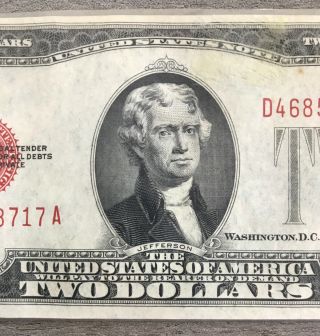 Series 1928 F $2 Two Dollar Legal Tender Note FR - 1507 BA18 3