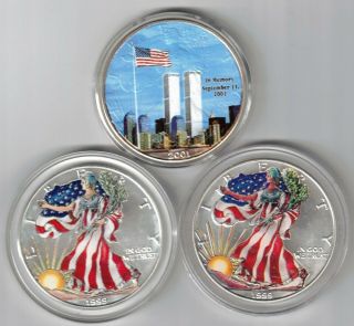 1999 2001 U.  S.  American Silver Eagle 3 