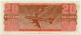 US MILITARY 1969 PAYMENT CERTIFICATE MPC $20 DOLLARS NOTE SERIES 681 CRISP AU. 2