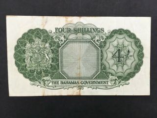 BAHAMAS 4 Shillings 1953 2