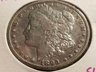 1893 P Morgan Silver Dollar,  Key Date Inv06 S64