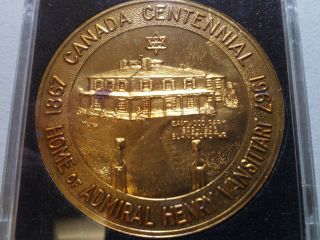 1967 Dairy Capital Of Canada Centennial Woodstock Coin Club Medal