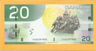 2004 CANADIAN 20 DOLLAR BILL FIG2297985 CRISP (UNC) 2
