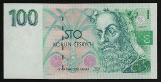 Czech Republic (p05a) 100 Korun 1993 Aunc,