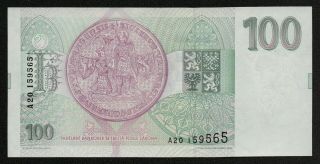 CZECH REPUBLIC (P05a) 100 Korun 1993 aUNC, 2