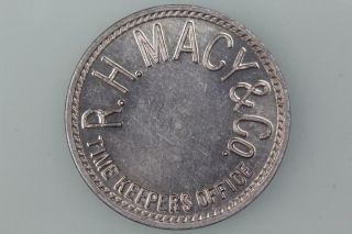 Usa Token R.  H.  Macy & Co Time Keepers Office Nd - Extremely Fine