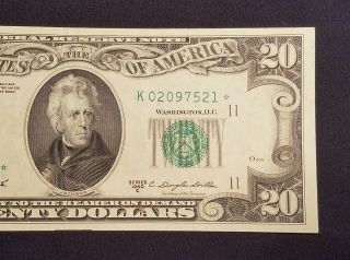 West Point Coins 1950 - C $20 Federal Reserve Note ' Star  K ' Dallas Crisp/BU 4