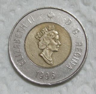 1996 Canada Toonie - Two Dollar Coin - Polar Bear