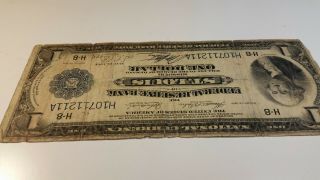 May 18,  1914 George Washington $1 National Currency St.  Louis Federal Reserve Ba 3