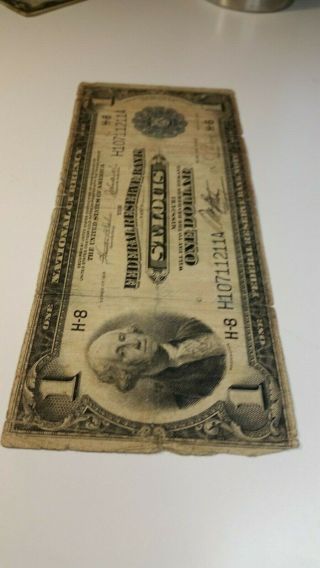 May 18,  1914 George Washington $1 National Currency St.  Louis Federal Reserve Ba 4