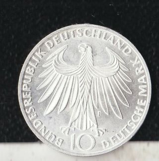 Germany 10 Mark 1972 F Silver
