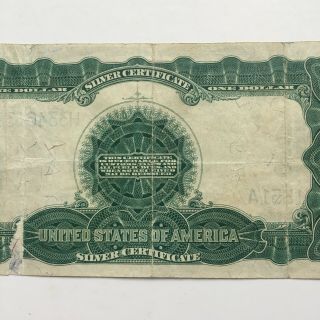 1899 Black Eagle One Dollar Silver Certificate with Lincoln and Grant 5