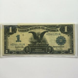 1899 Black Eagle One Dollar Silver Certificate with Lincoln and Grant 6